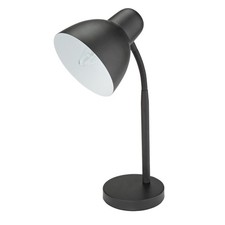 Black Desk Lamp E14 Flexible Neck Habitat Table Light OB