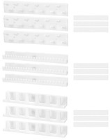 Schmuckhalter Wand Selbstklebend Organizer Haken Schmuckaufbewahrung 9 StüCk ABS