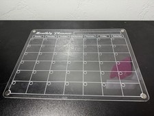 Magnetic Acrylic Dry Erase Planner Set Weekly Monthly Daily