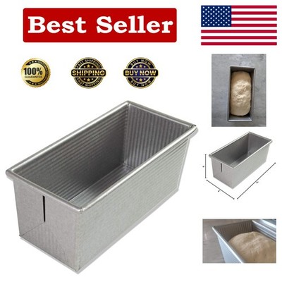 Durable 9x4 Pullman Loaf Pan with Non-Stick Americoat - Perfect for Baking