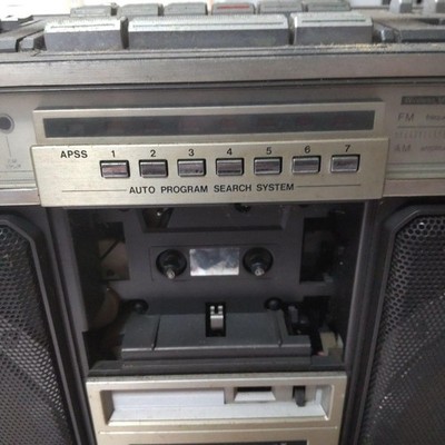 Sharp GF-505SB Radio Cassette Player Vintage  Used From JAPAN JUNK