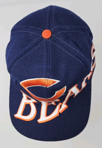 Raro De Colección Años 90 Chicago Bears NFL El Juego Big Side Logo Snapback Sombrero - Imagen 6 de 12