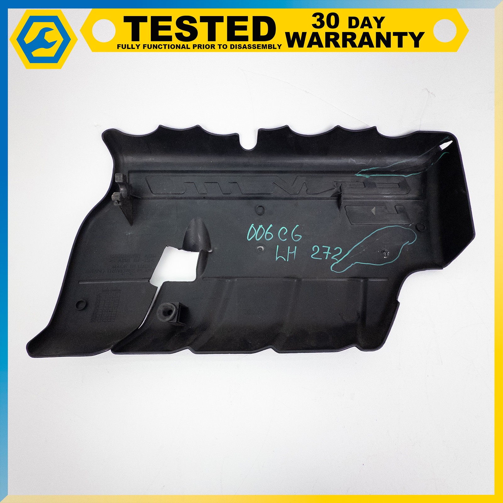 05-13 CHEVROLET CORVETTE C6 6.0L LS2 LEFT SIDE ENGINE COVER INTAKE MANIFOLD OEM