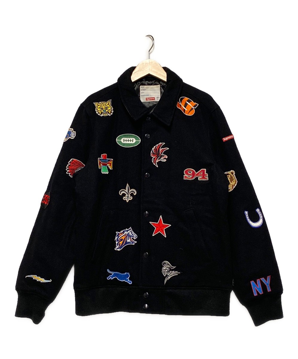Supreme 14Fw Franchise Varsity Jacket / Melton Wool Stadium