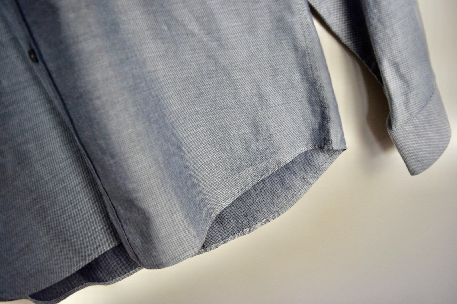 Paul Smith Men's Gray Solid Thin  Button Down Lon… - image 4