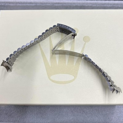 ROLEX Genuine Band Jubilee 555B 62510H Watch Parts Silver SS Set
