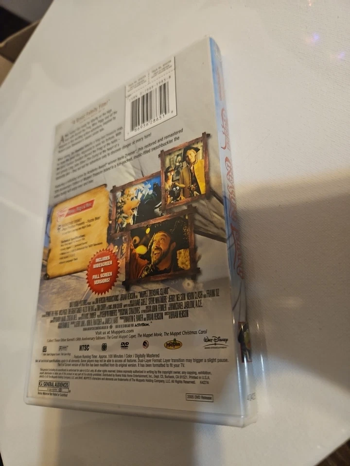Muppet Treasure Island 50th Anniversary (DVD, 1996) Used Pre-owned Movie Foto 4 de 4