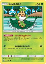 Sewaddle (7) 7/236 Common SM - Unified Minds Pokemon TCG Card NM