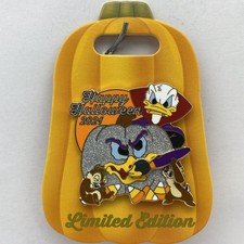 Disney Parks Pin Happy Halloween Donald Duck & Chip 'n Dale Paint LE 4000