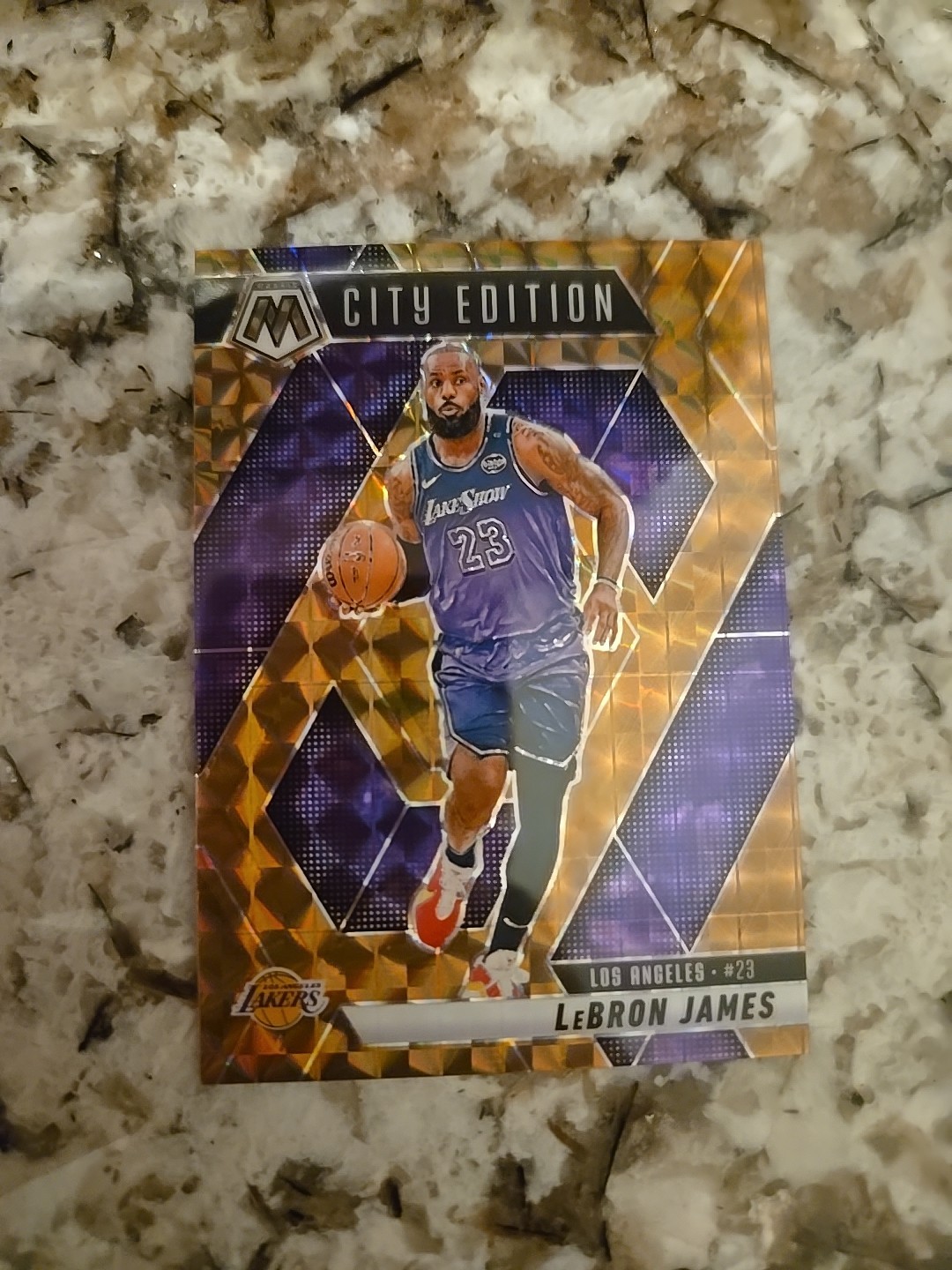 2024-25 Panini Mosaic - City Edition LeBron James #286 Bronze Mosaic Prizm /75