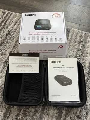 Uniden R3 laser radar detector Empty  Box, Manual and Case only