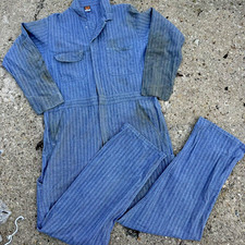 Vintage BIG BEN Herringbone Coveralls USA Size 44R Railroad Distressed 42x31
