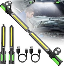 Rechargeable Mechanic Work Lights, Portable Magnetic LED Light Bar with 2400L...