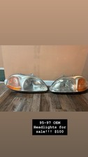 1995-2000 Honda Civic Headlights Left And Right Pair Oem