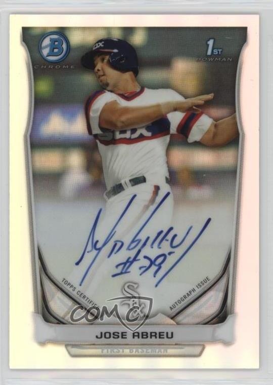 2014 Bowman Prospect Chrome Refractor 20/500 Jose Abreu Rookie Auto RC 10lp