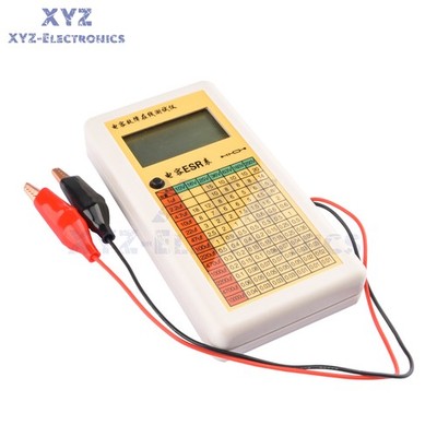 Digital LCD ESR Capacitance Ohm Meter Internal Resistance Tester Fault Detector