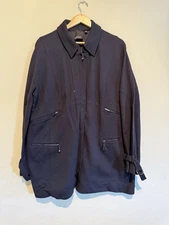 Carlisle Zip Up Jacket/Coat Women Plus Sz 18 Navy Blue Office Work Casual