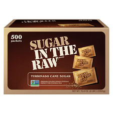 Sugar in the Raw Turbinado Cane Sugar Packets 500 ct with new packing