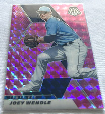 2021 Panini Mosaic Baseball Joey Wendle Tampa Bay Rays Camo Pink Prizm #81