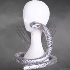 Demon Slayer Obanai Iguro Kaburamaru White Snake Cosplay Prop Anime Convention
