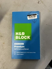 SEALED H&R BLOCK PREMIUM SELF EMP RENTAL 2022 FED STATE WIN MAC TAX SOFTWARE KEY