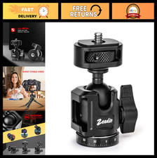 Heavy Duty 360 Panoramic Ball Head Mount - Metal Tripod Head for DSLR, Gimbal,