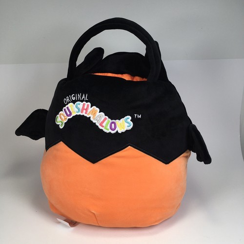 Squishmallows Emily Halloween Leckerli Eimer Plüsch Fledermaus im Kürbis - Bild 2 von 7
