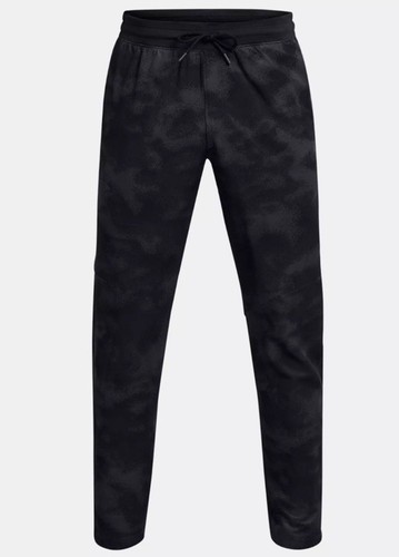 Under Armour UA Men SportStyle Printed Tapered Pants Black Camo Sz M 1383281-001