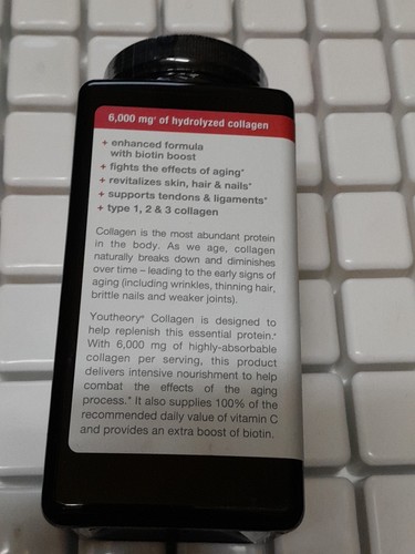 Youththeory Collagen + Biotin, 390 tablets (Expires 09/2025) - Picture 4 of 6