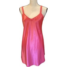 Secret Treasures Satiny Silky Chemise Size Medium Peachy Pink Blissful Color
