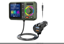 Nulaxy KM28 BT FM Transmitter Color Screen QC3.0 BASS/TRE