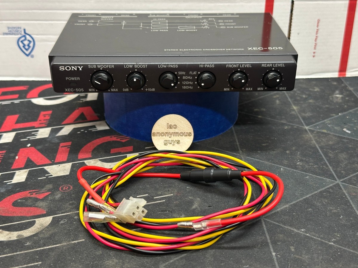 Sony Xec-505 Old School Stereo Electronic Crossover Network