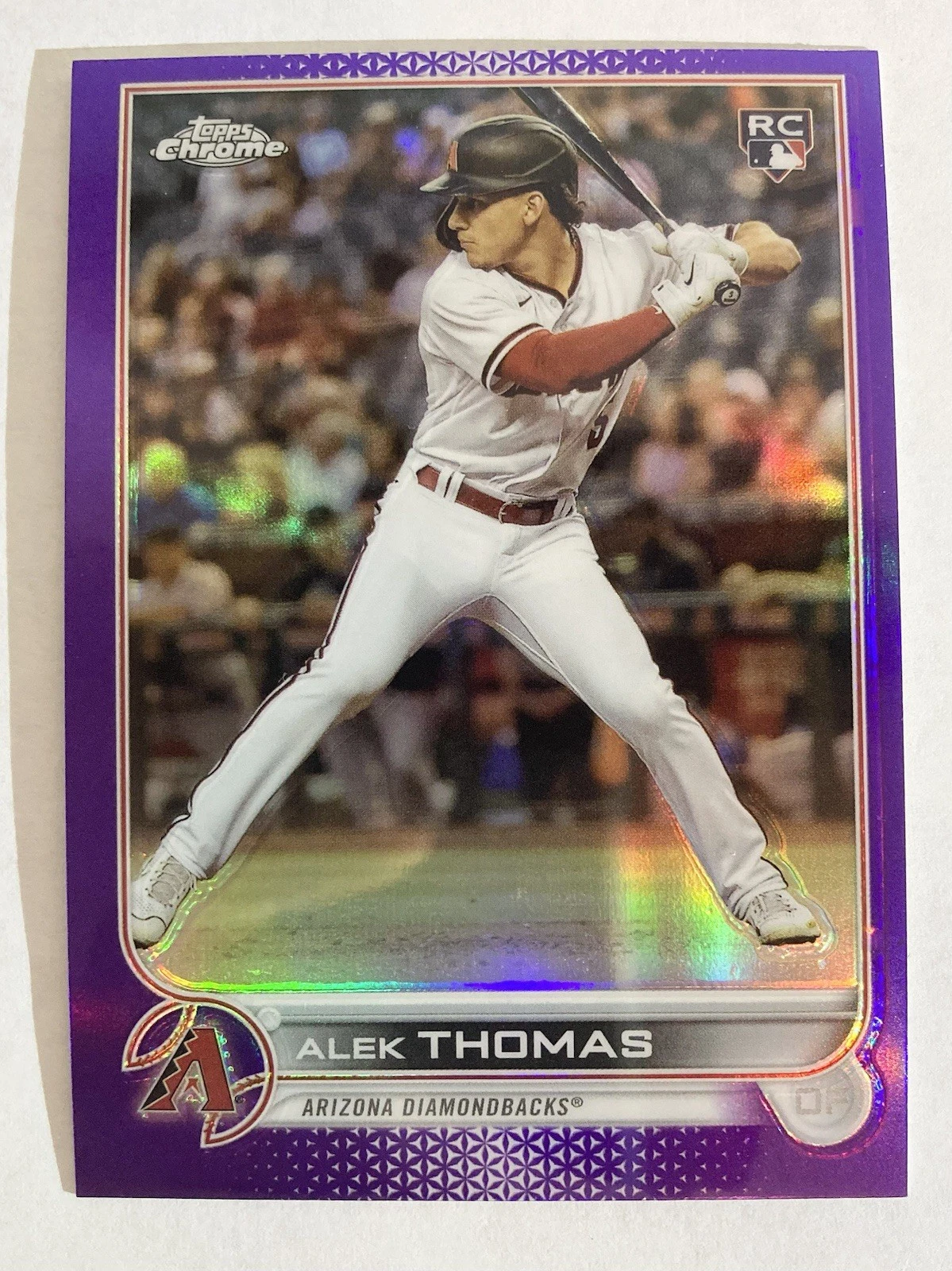 2022 Topps Chrome Update #USC12 ALEK THOMAS Purple Refractor SP Rookie Card RC
