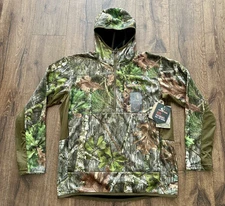 Mossy Oak Men's Half-zip Turkey Hunting Performance Hoodie Pullover S, M, L, XL