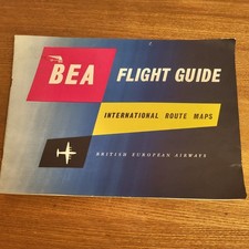 1956 BEA Flight Guide with International Route Maps and Aircraft Guide