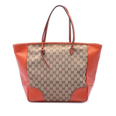 Gucci GG Canvas Bree Tote Pre-Loved Orange