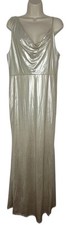 Fashion Nova Womens  Made For You Metallic Maxi Dress Plus Size 1X