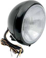 DRAG SPECIALTIES 7" Smooth Black Headlight - Fits FLST - L20-6084BE