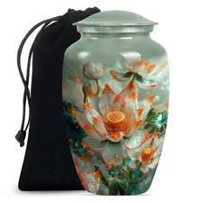 Lotus Pond Memorial Urns for Human Ashes Adult Women Dad 10 Inch