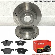 FÜR MAZDA 3 BK BL 2,3 MPS TURBO PERFORMANCE BREMSSCHEIBEN VORNE MINTEX BELÄGE 320mm
