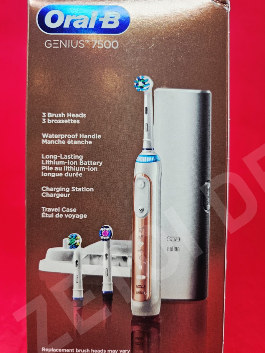 BRAND NEW** ORAL B Genius 7500 GOLD Rechargeable ELECTRIC