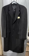 Vintage Gray Christian Dior Monsieur Pure Wool Coat 46