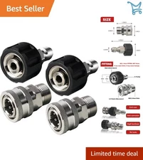 Pressure Washer Quick Connect Kit Stainless Steel 4 Pack Universal Fit