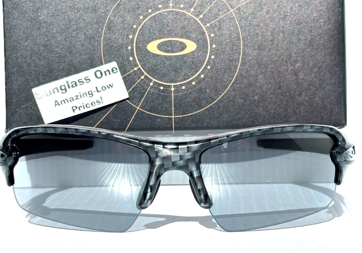 NEW Oakley FLAK 2.0 Carbon Fiber Frame Slate Iridium Lens Sunglass