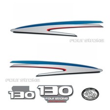 Replace Yamaha 130HP four stroke outboard engine  Cowl Cove Decal Sticker Kit