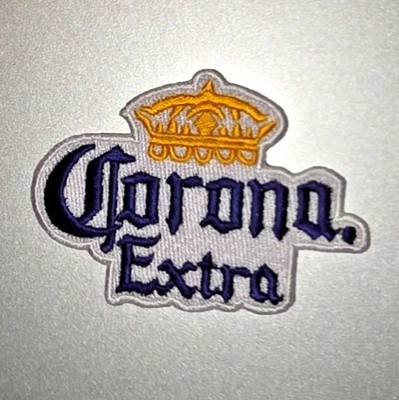 CORONA EXTRA Embroidered Iron/Sew On Patch 3''X2.5''