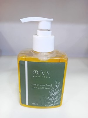 OLVY Nabulsi Liquid Soap - 100% Pure Olive Oil Natural Hand & Body Wash 250ml