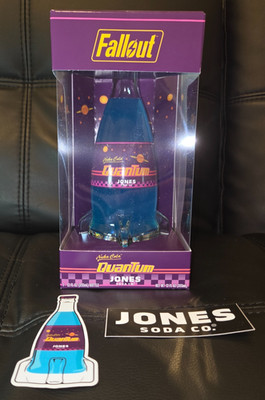 Fallout Nuka Cola Quantum Jones Soda Glass Rocket Bottle Limited Edition