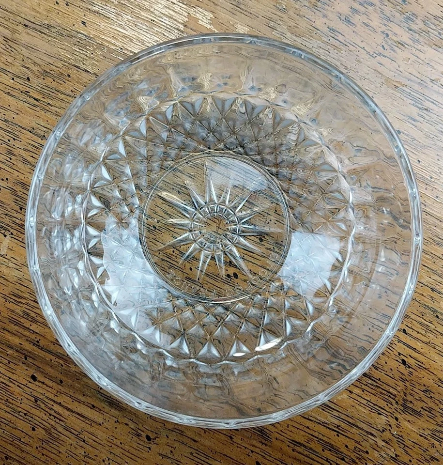 Cuenco de vidrio decorativo vintage Arcoroc años 60 hecho en Francia Foto 4 de 4