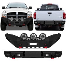 Vijay Frontrear Bumper For 2006-2009 Ram 2500 3500 With Winch Plate Lights Vijay Frontrear Bumper For 2006-2009 Ram 2500 3500 With Winch Plate Lights